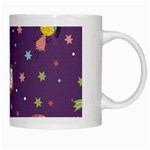 Space Travels Seamless Pattern Vector Cartoon White Mugs Right