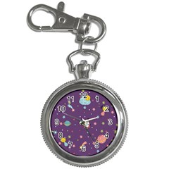 Space Travels Seamless Pattern Vector Cartoon Key Chain Watches by Vaneshart