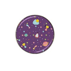 Space Travels Seamless Pattern Vector Cartoon Hat Clip Ball Marker (4 Pack) by Vaneshart