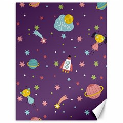 Space Travels Seamless Pattern Vector Cartoon Canvas 12  X 16  by Vaneshart