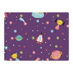 Space Travels Seamless Pattern Vector Cartoon Double Sided Flano Blanket (mini)  by Vaneshart