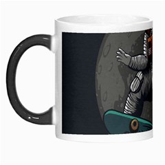 Illustration Astronaut Cosmonaut Paying Skateboard Sport Space With Astronaut Suit Morph Mugs by Vaneshart