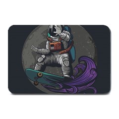 Illustration Astronaut Cosmonaut Paying Skateboard Sport Space With Astronaut Suit Plate Mats by Vaneshart