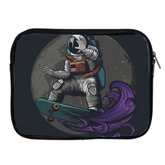 Illustration Astronaut Cosmonaut Paying Skateboard Sport Space With Astronaut Suit Apple Ipad 2/3/4 Zipper Cases by Vaneshart