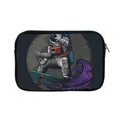 Illustration Astronaut Cosmonaut Paying Skateboard Sport Space With Astronaut Suit Apple Ipad Mini Zipper Cases by Vaneshart