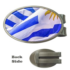 Uruguay Flags Waving Money Clips (oval)  by dflcprintsclothing