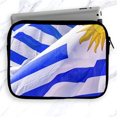 Uruguay Flags Waving Apple Ipad 2/3/4 Zipper Cases by dflcprintsclothing