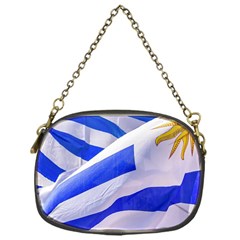 Uruguay Flags Waving Chain Purse (one Side)