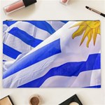 Uruguay Flags Waving Cosmetic Bag (XXL) Front