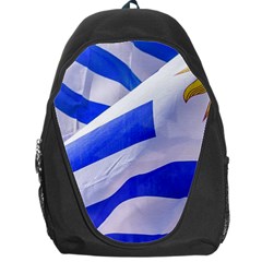 Uruguay Flags Waving Backpack Bag