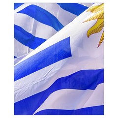 Uruguay Flags Waving Drawstring Bag (small) by dflcprintsclothing