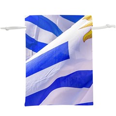 Uruguay Flags Waving  Lightweight Drawstring Pouch (xl) by dflcprintsclothing