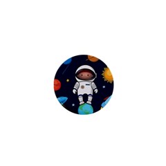 Boy Spaceman Space Rocket Ufo Planets Stars 1  Mini Buttons by Vaneshart