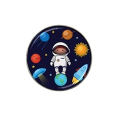 Boy Spaceman Space Rocket Ufo Planets Stars Hat Clip Ball Marker (4 Pack) by Vaneshart