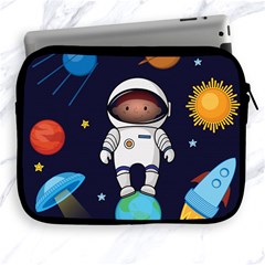 Boy Spaceman Space Rocket Ufo Planets Stars Apple Ipad 2/3/4 Zipper Cases by Vaneshart