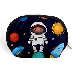 Boy Spaceman Space Rocket Ufo Planets Stars Accessory Pouch (medium)