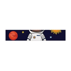 Boy Spaceman Space Rocket Ufo Planets Stars Flano Scarf (mini) by Vaneshart