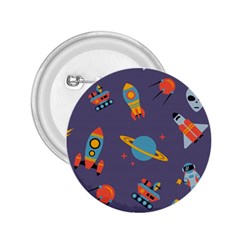 Space Seamless Pattern 2.25  Buttons