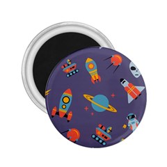 Space Seamless Pattern 2.25  Magnets