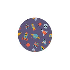 Space Seamless Pattern Golf Ball Marker (4 pack)