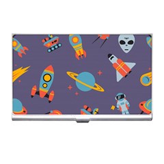 Space Seamless Pattern Business Card Holder