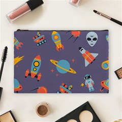 Space Seamless Pattern Cosmetic Bag (Large)