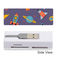 Space Seamless Pattern Memory Card Reader (stick) by Vaneshart