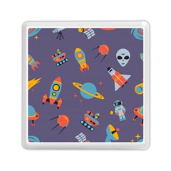 Space Seamless Pattern Memory Card Reader (Square)