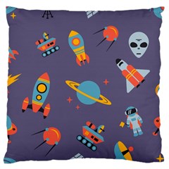 Space Seamless Pattern Large Cushion Case (One Side)