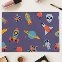 Space Seamless Pattern Cosmetic Bag (XXL)