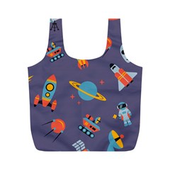 Space Seamless Pattern Full Print Recycle Bag (m) by Vaneshart