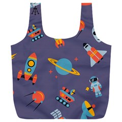 Space Seamless Pattern Full Print Recycle Bag (XXL)