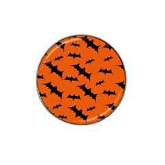 Halloween Card With Bats Flying Pattern Hat Clip Ball Marker by Vaneshart