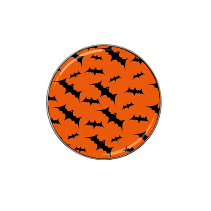 Halloween Card With Bats Flying Pattern Hat Clip Ball Marker (10 pack)