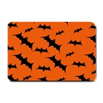 Halloween Card With Bats Flying Pattern Small Doormat  24 x16  Door Mat