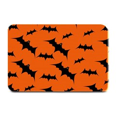 Halloween Card With Bats Flying Pattern Plate Mats by Vaneshart