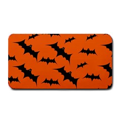 Halloween Card With Bats Flying Pattern Medium Bar Mats by Vaneshart