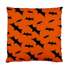 Halloween Card With Bats Flying Pattern Standard Cushion Case (one Side) by Vaneshart