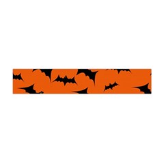 Halloween Card With Bats Flying Pattern Flano Scarf (mini) by Vaneshart