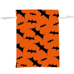 Halloween Card With Bats Flying Pattern  Lightweight Drawstring Pouch (xl) by Vaneshart