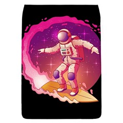 Astronaut Spacesuit Standing Surfboard Surfing Milky Way Stars Removable Flap Cover (l) by Vaneshart