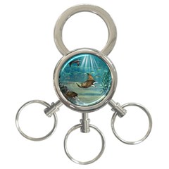 Awesome Steampunk Manta Rays 3-ring Key Chain by FantasyWorld7