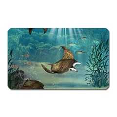 Awesome Steampunk Manta Rays Magnet (rectangular) by FantasyWorld7