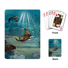 Awesome Steampunk Manta Rays Playing Cards Single Design (rectangle) by FantasyWorld7