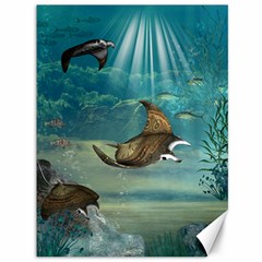 Awesome Steampunk Manta Rays Canvas 36  X 48  by FantasyWorld7