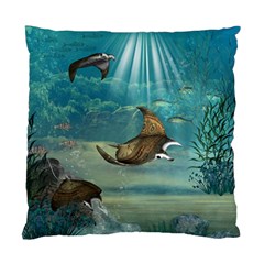 Awesome Steampunk Manta Rays Standard Cushion Case (one Side) by FantasyWorld7