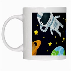 Space Seamless Pattern White Mugs by Vaneshart