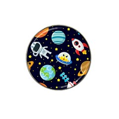 Space Seamless Pattern Hat Clip Ball Marker (4 Pack) by Vaneshart