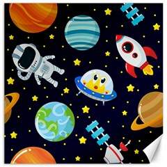 Space Seamless Pattern Canvas 12  X 12  by Vaneshart