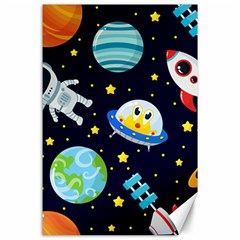 Space Seamless Pattern Canvas 24  X 36  by Vaneshart